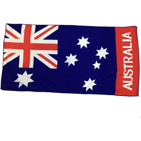 AUSTRALIA FLAG BEACH TOWEL Souvenir Australian Day 150cm x 75cm