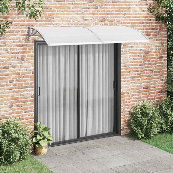 Door Canopy Grey 240x100 cm PC vidaXL