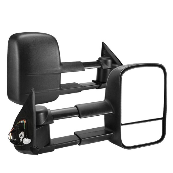 SAN HIMA Pair Extendable Towing Mirrors for Mitsubishi Triton MQ/MR 2015 - 2024