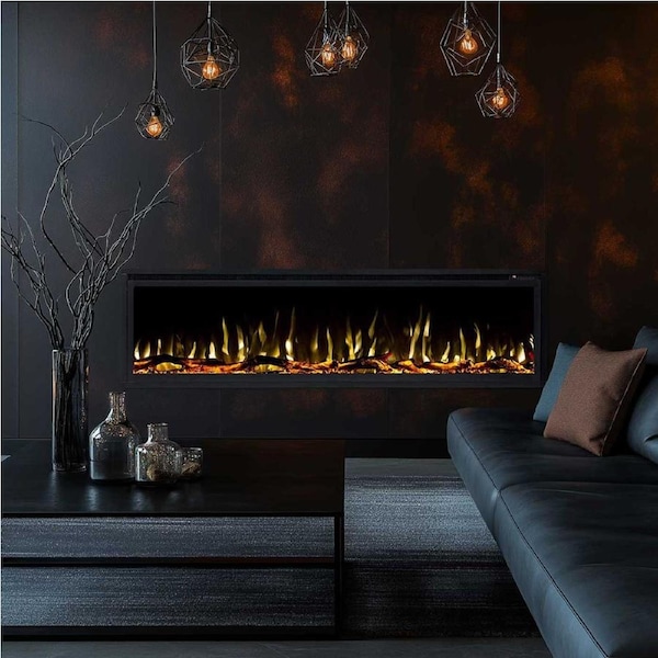 Concerto 1500W 60 inch Recessed / Wall Mounted Electric Fireplace