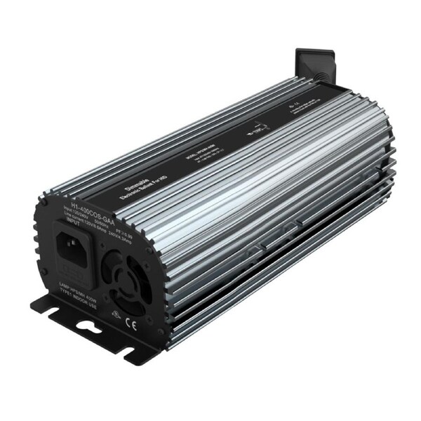 Fan Cooled Dimmable Electronic Ballast 400W HPS/MH Compatible