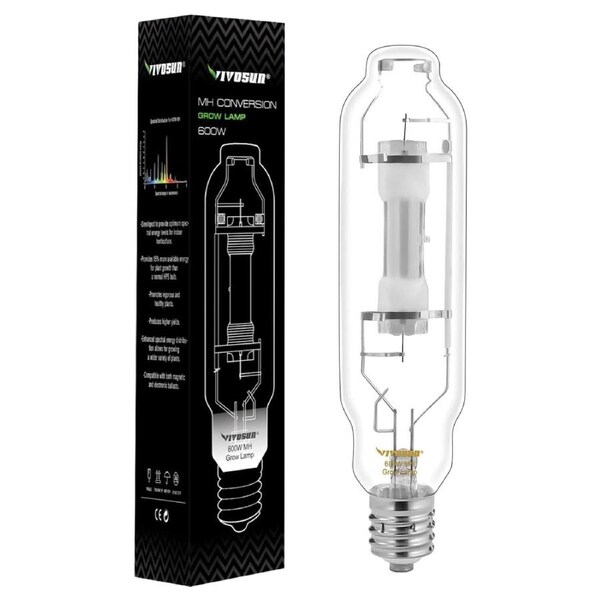 Vivosun 600W MH Metal Halide Grow Light Lamp Indoor Hydroponics