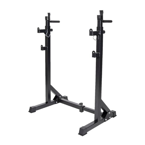 Commercial Squat Rack Adjustable Pair Fitness Exercise Weight Lifting Gym Barbell Stand