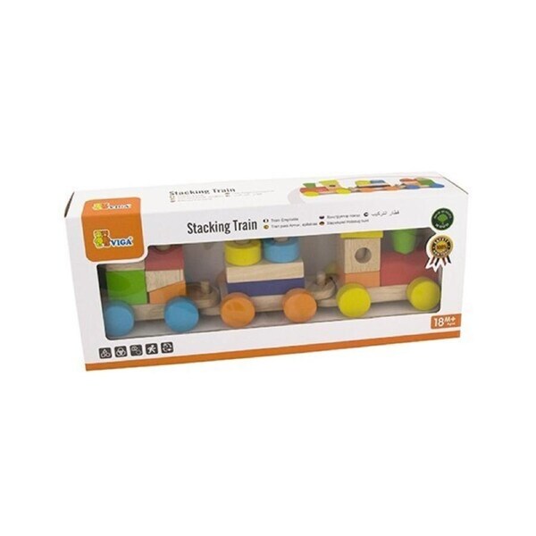 Viga Wooden Toys Stacking Train
