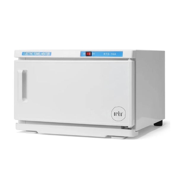 Orku 16L White UV Electric Towel Warmer Steriliser Cabinet Salon Spa Heat Sanitiser