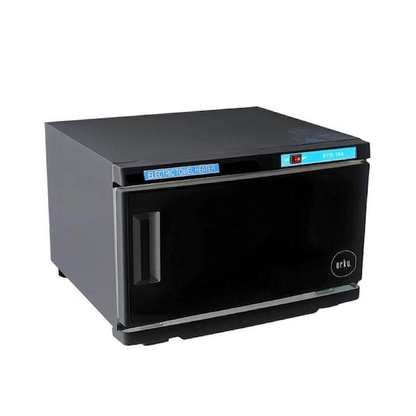 Orku 16L Black UV Electric Towel Warmer Steriliser Cabinet Salon Heat Sanitiser