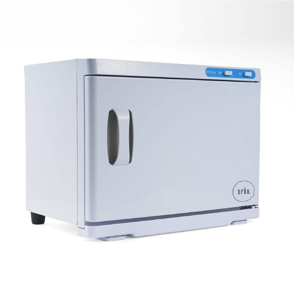 Orku 23L White UV Electric Towel Warmer Steriliser Cabinet Salon Heat Sanitiser