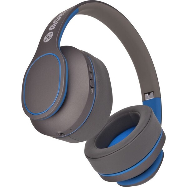 Moki Navigator Bluetooth Noise Cancellation Over-Ear Headset w/Mic Kids 3y+ Blue
