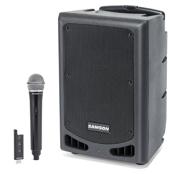 Samson Expedition XP208w PA System Bluetooth Speaker w/USB Wireless Microphone