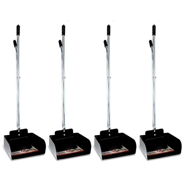 4PK Paws & Claws Durable Heavy Duty Metal Dogs/Pets Pooper Scooper w/ Dustpan