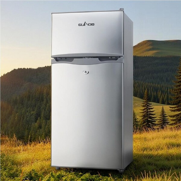 100L Portable Fridge Freezer Glacio Bar Upright 12V/24V/240V Camping Caravan