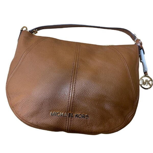 Michael Kors Leather Convertible Medium Bedford Shoulder Luggage Brown