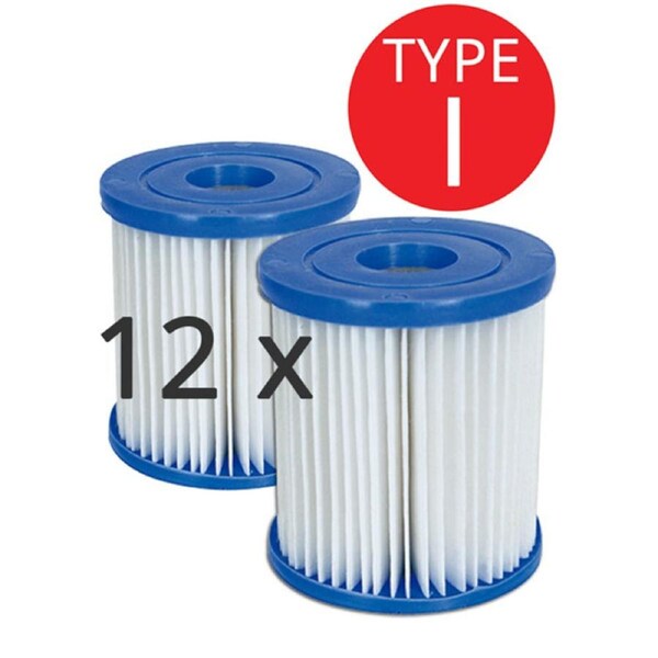 6x Twin Sets of Bestway Above Ground Swimming Pool Cartridge Filter Element Type I