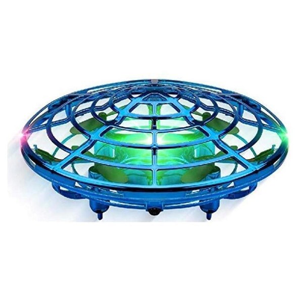 Catzon 2Packs Flying Toy Drones Hand Operated Mini Drone Helicopter Toys for Boys and Girls Blue