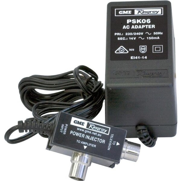 Kingray PSK06 14V DC 150mA Power Supply Plug Pack PAL Injector Booster Amplifier