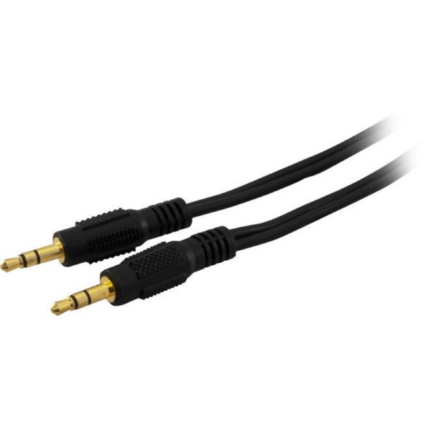 Pro.2 Gold Plated 3.5mm Stereo Black Molding Male to Male Plug Lead 20m
