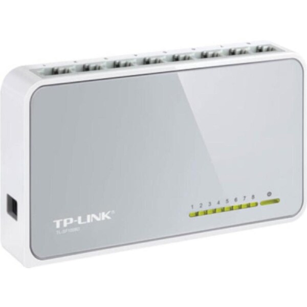 TP Link TL-SF1008D 8-Port Unmanaged 10-100M Desktop Ethernet Switch Hub Ports