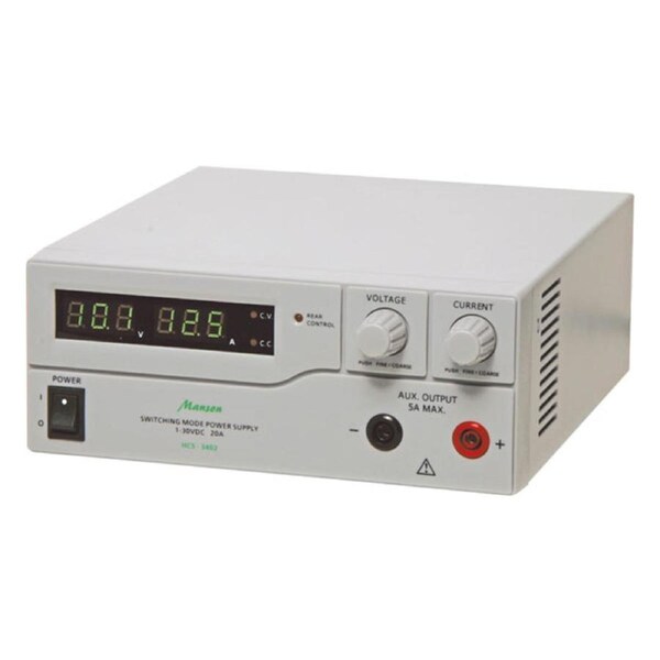 Manson 1-30V 20A Regulated Lab Power Supply adjustable current limiting M8213