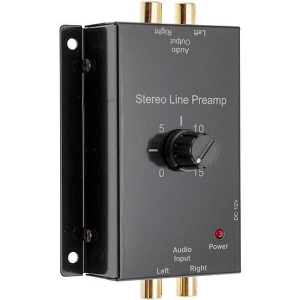 Pro.2 PRO1327 Stereo Audio Line Preamp Pre amplifier Gain Control 0-15dB AU