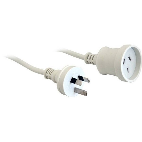 DOSS Power Extension lead White Suitable Home office use 3 pin plug socket 20m
