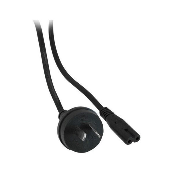 DOSS 240V AC Mains to Figure 8 IEC-C7 Round Appliance Power Cord 3m Black
