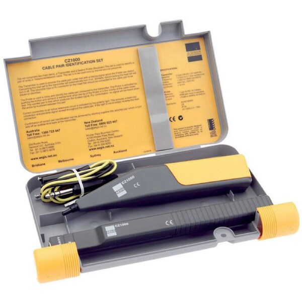 AEGIS CZ1000 F Set Cable Telephone Line Tone Tracer Generator Tester Finder