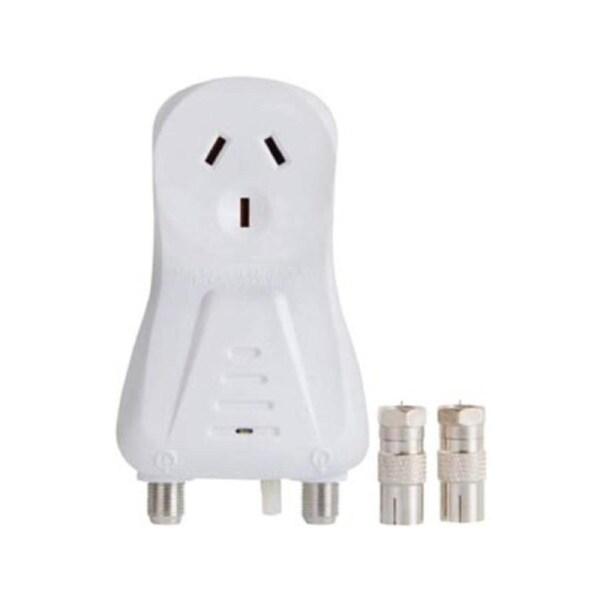 Kingray KDA20 44-860MHz 1 In To 1 Out F-Type TV Signal Plug Amplifier