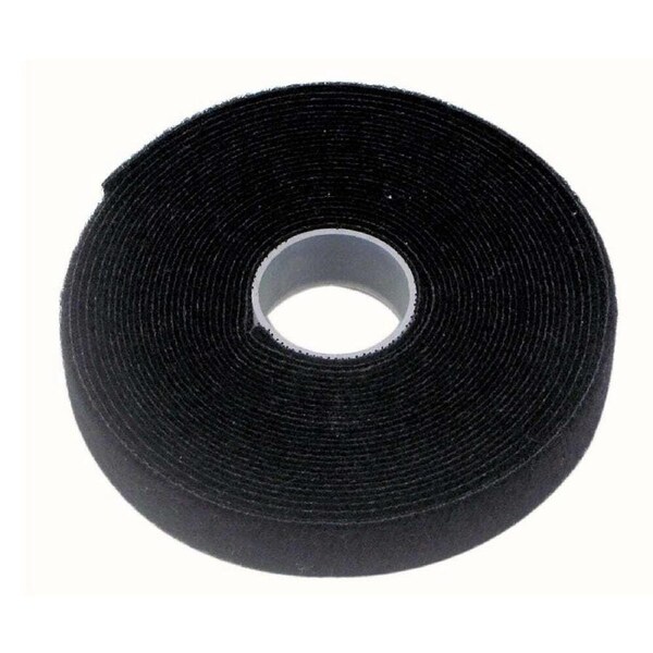 CABAC PRO Hook and Loop Tape 12mm 2x25m Cable Tie in Reels Reusable Black