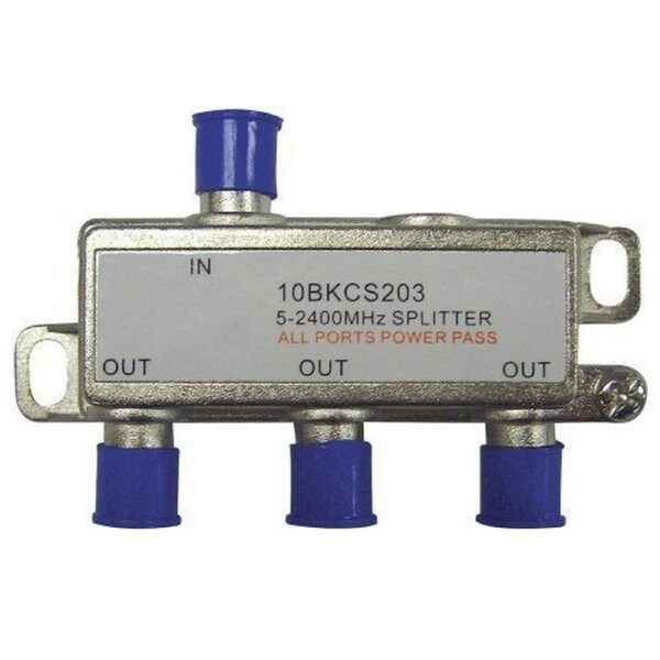 Cabac 05FSPLT3 Foxtel Approved 3 Way 5 2400MHZ F Type Antenna TV Splitter