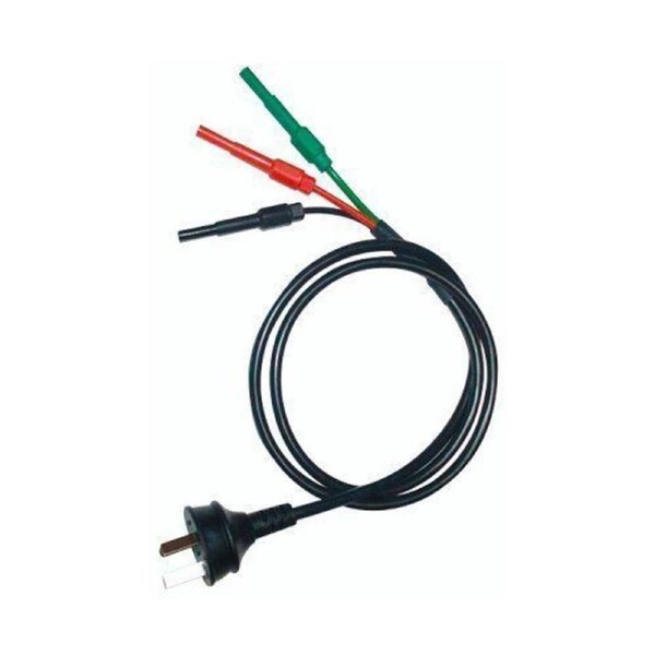 Cabac 10A 1000mm 3 Core Banana Plug Adaptor