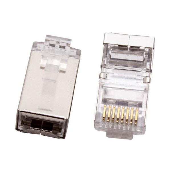 Cabac 0688RSST-X Modular Plug RJ45 - 8P8C Round Stranded ACA Approved 10Pk