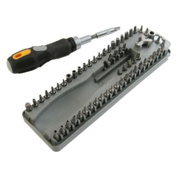 62 Piece Micro Drivers Ratchet With Security Tips Magnet Drill Adapter Socket