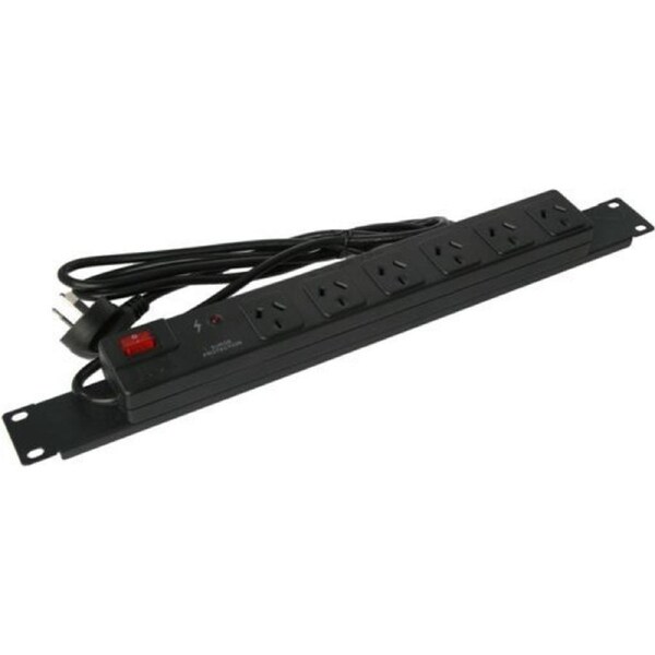 Prolink 19 inch Rack Mount Power Board Spike 10A Illuminated Power Switch