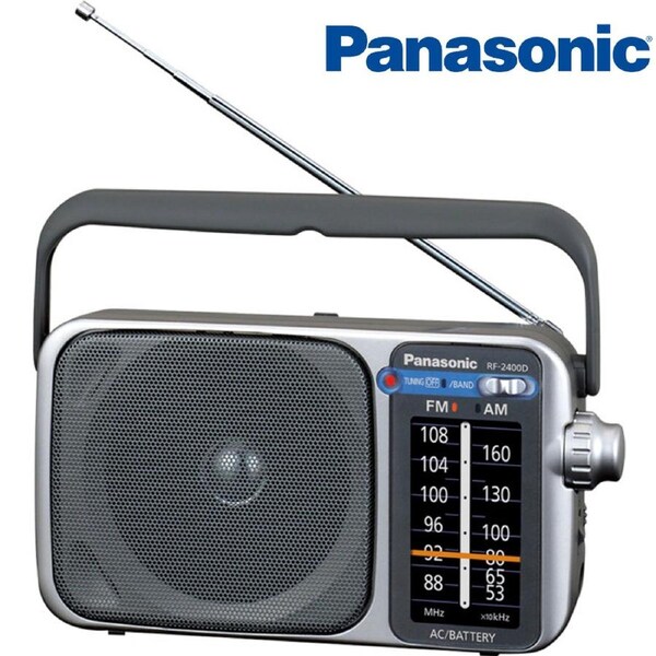 Panasonic AM FM Analog Transistor Portable Radio AC Adaptor Mode Clear Sounds