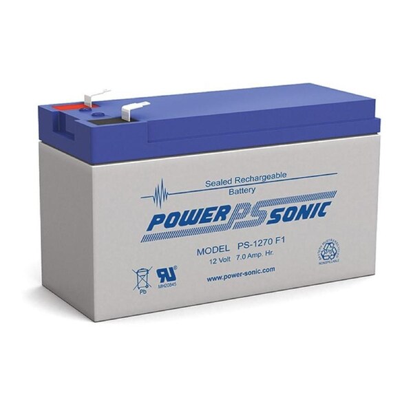 POWER SONIC PS1270 7Ah 12V F1 Terminal SLA Sealed Rechargeable Battery