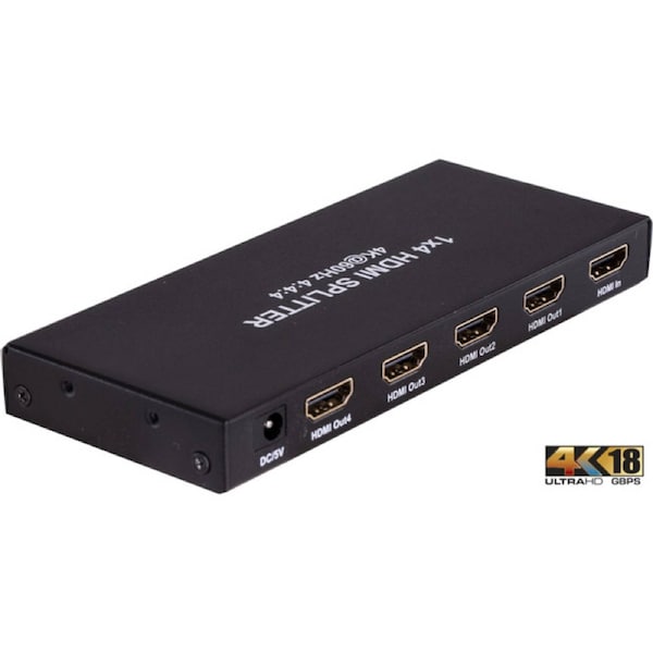 Pro.2 HDMI4SPV2 18Gbps 1 In 4 Out 4Way HDMI Splitter