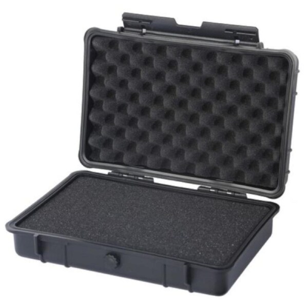 Protec Black 246x175x77mm Rugged Carry Case IPX7 Water Resistant