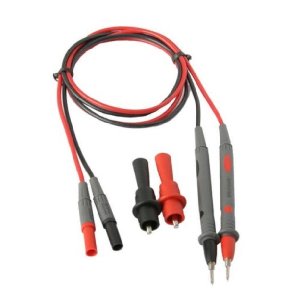 Safety Test Leads Probe Detachable screw-on alligator clips Cable