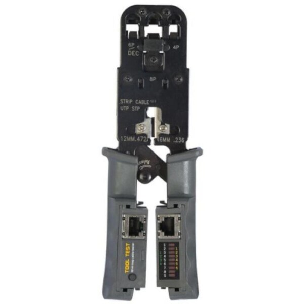 Wiretek RJ45 RJ12 RJ11 Plugs Suit Modular with Cable Tester Crimping Tool