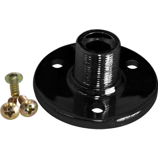 Microphone Screw Base Wall Mount Plate Black Finish