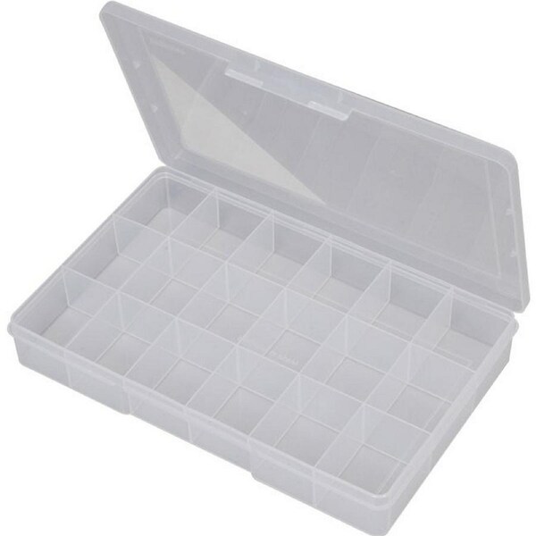 Fischer Plastic 18 Compartment Storage Box Large Plastic Case