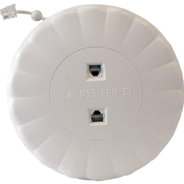EVERSURE RJ12 Modular Extension Reel 2x RJ12 Socket TEL5060 15m