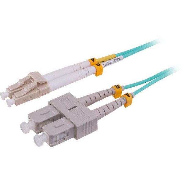 Pro.2 LC-SC Connector OD 2.0mm Duplex OM3 Fibre Patch Lead 3m