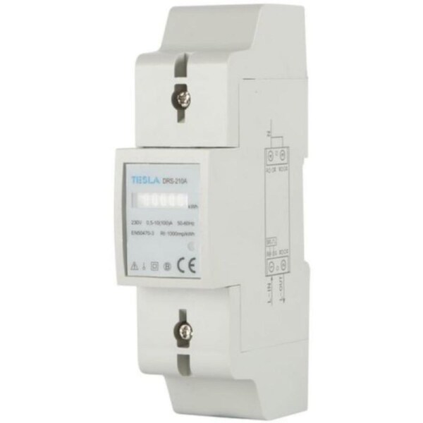 100A Din Rail Mount 2 Pole KWH Meter