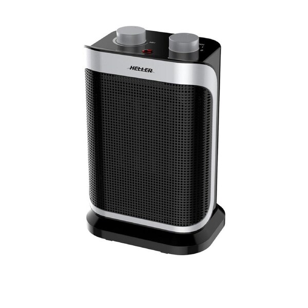 Heller HCFH1500B Portable Ceramic Heater Oscillating Fan Desk Floor 1500W Black