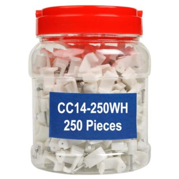 Tesla Cable Clips Bulk Plastic cable clamp with nail