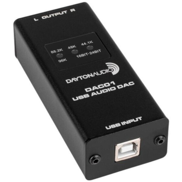 USB Audio DAC 24-Bit 96 KHZ RCA Output Dayton