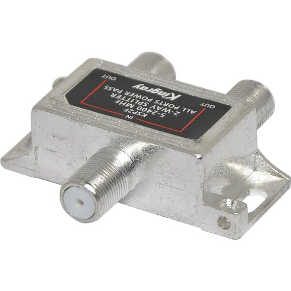 Kingray 2400MHz 2W 2 Way Masthead Professional Digital & Satellite TV Splitter