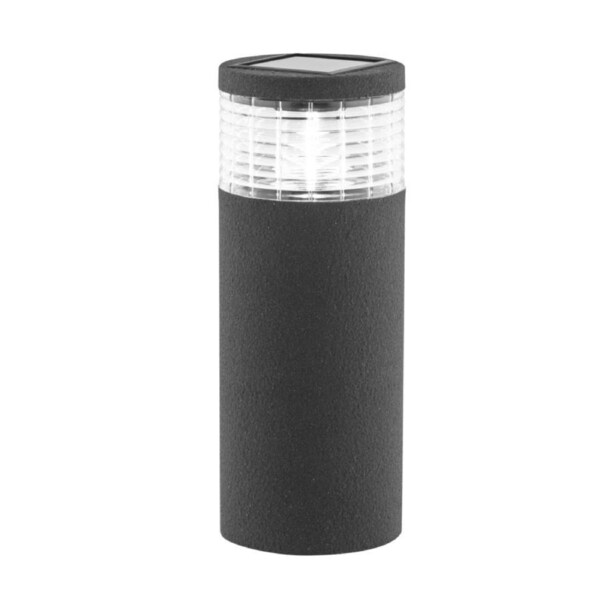 Arlec LVS645GY Grey Render Finish Sandor Solar Bollard Light
