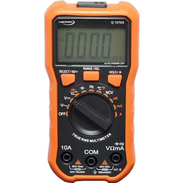 Micron 3.75 Digit LCD Backlight & Torch 20 Range True RMS Digital Multimeter